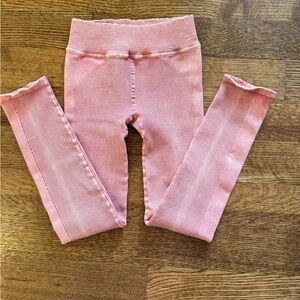 FP Movement ribbed leggings. Peachy pink. NWOT. XS/S.